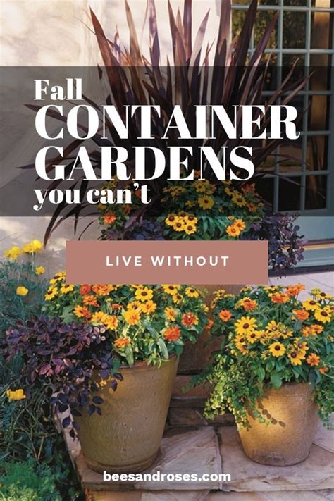 Fall Container Gardens You Cant Live Without — Bees And Roses