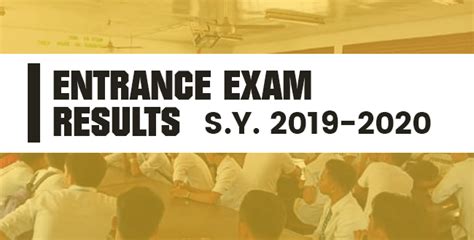 Cite Entrance Exam Results 2019