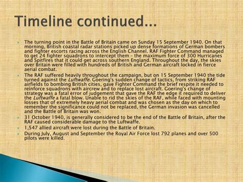 Ppt The Battle Of Britain Powerpoint Presentation Id2138473