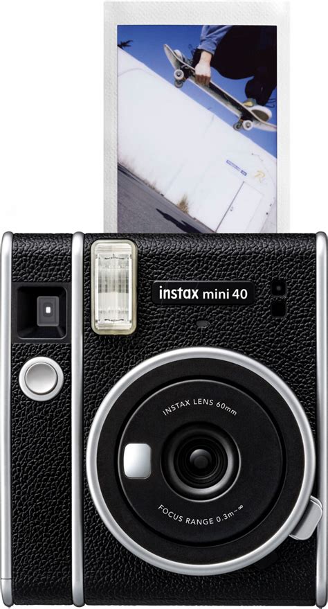 Fuji Instax Mini 40 Instant Film Camera Black Exotique