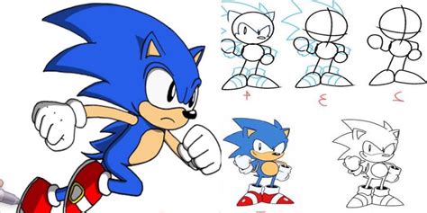 Como Desenhar O Sonic Fácil Passo A Passo Para Iniciantes