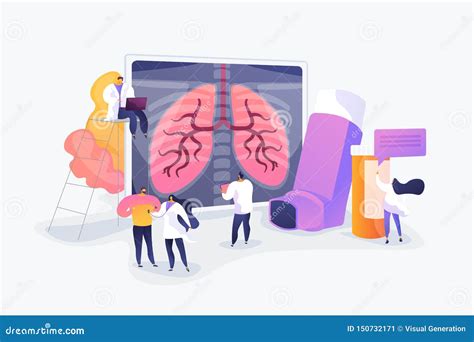 Chronic Obstructive Pulmonary Disease Concept Vector Illustration Stock