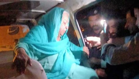 لاہور رہنما تحریک انصاف ڈاکٹر یاسمین راشد سروسز اسپتال سے گرفتار