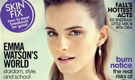 What A Beauty Emma Watson Shows Off Her Natural And Freckly Side In