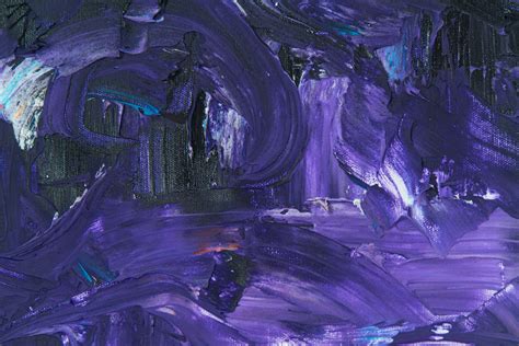 Purple Abstract Painting On Canvas · Free Stock Photo
