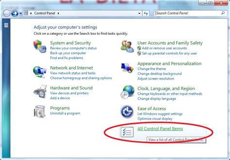 Cómo Cambiar A Vista Clásica El Panel De Control En Windows 7 Y Vista