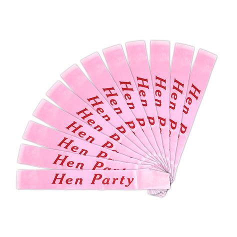 Deluxe Pink Hen Party Sash Fancy Dress Hen Night Ladies Bling Glitter
