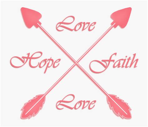 Love Faith Hope Crossed Arrows Apple Tree Hotel Hd Png Download