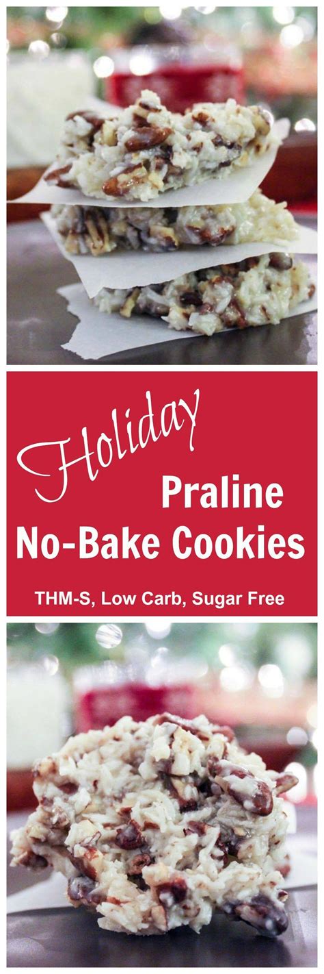 Top 20 sugar free cookie recipes for diabetics. Holiday Praline No-Bake Cookies (THM-S, Low Carb, Sugar ...