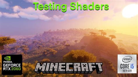 Minecraft Rtx 2060 Testing Shaders Gaming Benchmark 1080p Youtube