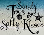 Sandy Toes and Salty Kisses SVG PNG JPEG - Etsy