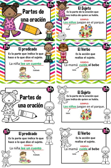 Elementos De Una Oración Educación Primaria