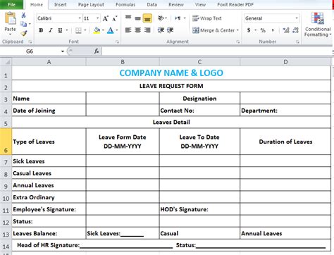 The layout of this template is simple, as well as all important fields in it are included. Employee Leave Application Form Sample