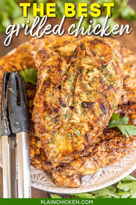 Paradise Recipes The Best Grilled Chicken Plain Chicken Knitting