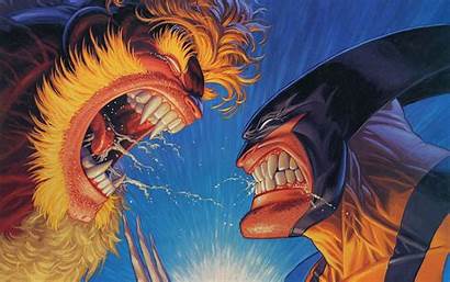 Wolverine Superhero Sabertooth Comic Parede Papel Greg