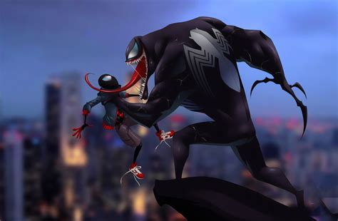 Spider Man And Venom Wallpaperhd Superheroes Wallpapers4k Wallpapers
