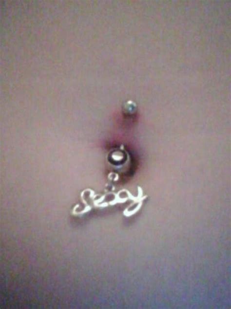 My Sexy Belly Button Ring And My Infected Belly Button Peircings Barbell Tattoos And