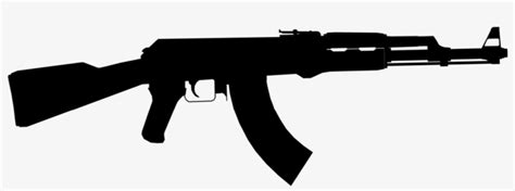 Weapons Gun Silhouette Ak 47 1280x1280 Png Download Pngkit