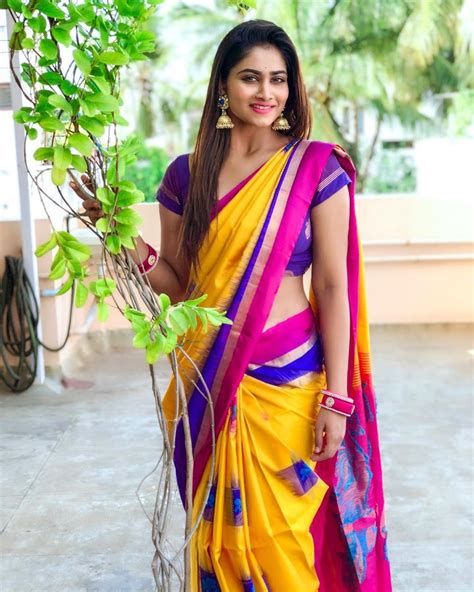 Actress Shivani Narayanan Saree Photos