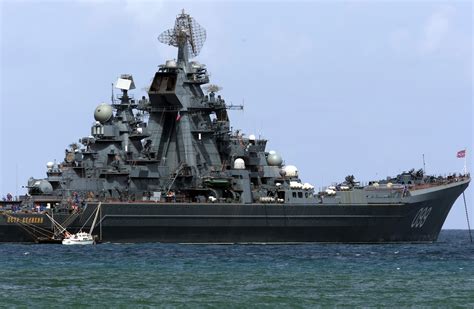 Superstructure Of The Kirov Class Battlecruiser Russian Navy