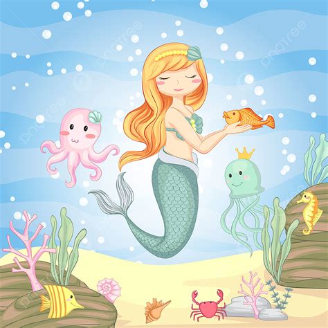 Mermaid Clipart Ocean Clipart Sea Clipart Underwater Etsy Israel