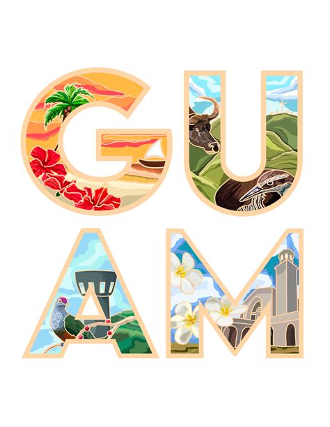 Guam Print And Illustration Etsy