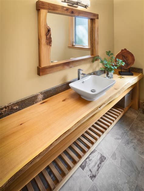 Wood Bathroom Countertops Home Design Ideas Pictures Remodel And Decor