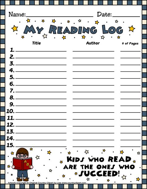 Free Printable Reading Logs For Teachers And Parents Reading Log