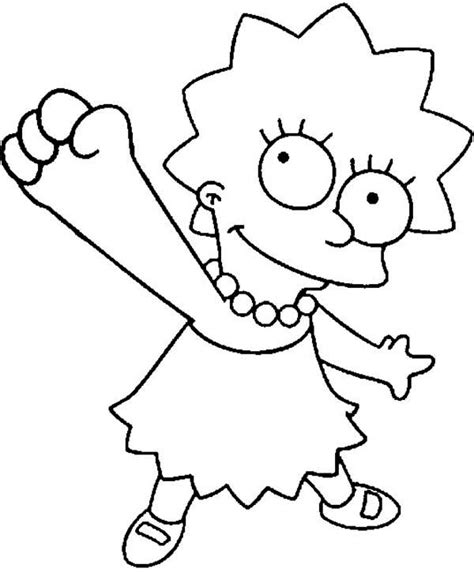 Lisa Simpson Coloring Pages