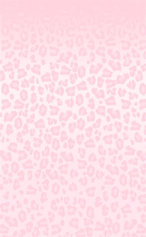 Rose Pink Fade Out Leopard Print Phone Wallpaper Phone