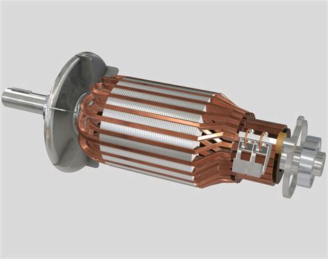 3d Model Dc Electric Motor Vr Ar Low Poly Cgtrader