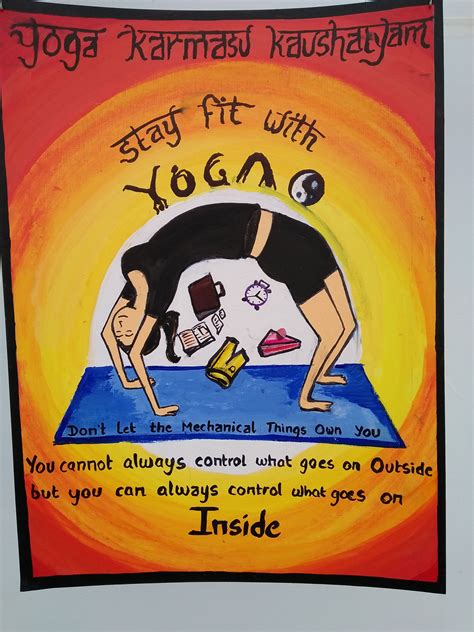View 24 Yoga Drawing Fit India Poster Making Competition Drawcirclebox