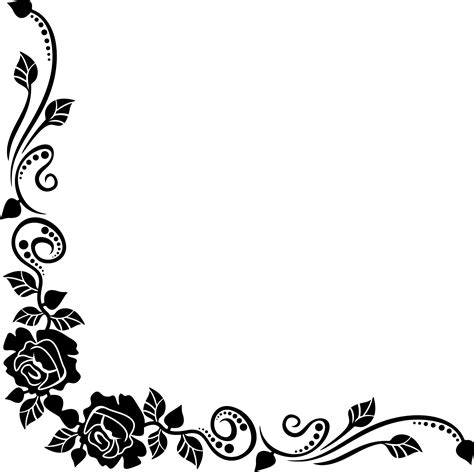 Flower Corner Border Svg Beautiful Insanity