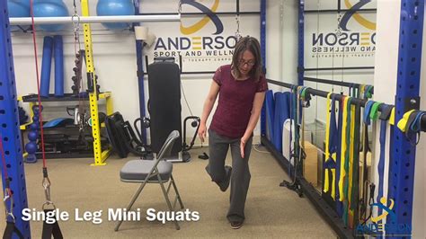 Single Leg Mini Squats To Improve Balance And Running Technique Youtube