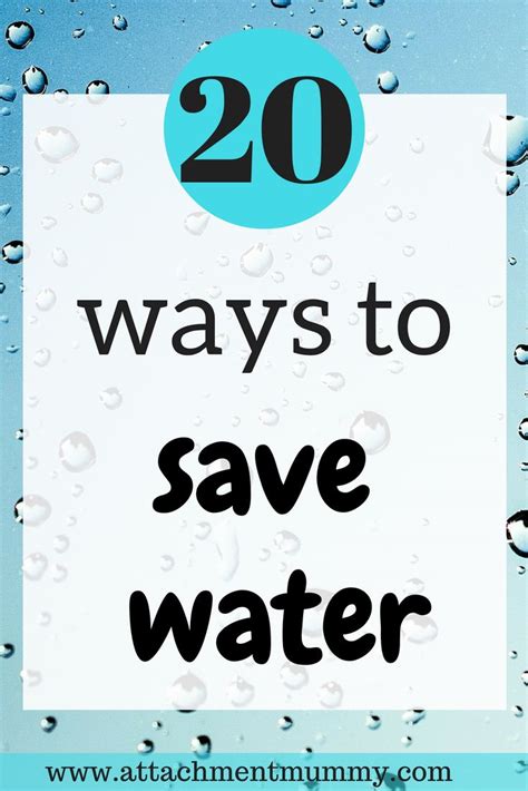 20 Easy Every Day Ways To Save Water Save Water Ways To Save Water Ways To Save