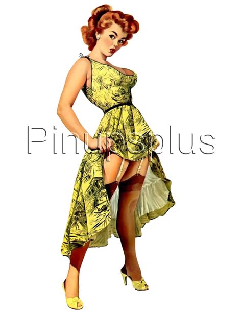 Retro Pinup Girl Guitar And More Waterslide Decal Sticker Sexy