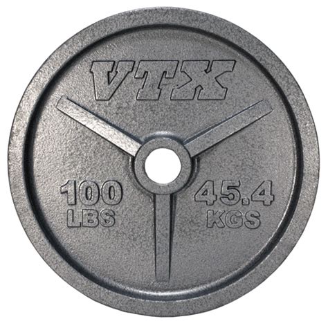 Troy Vtx 100 Lb Steel Olympic Weight Plate