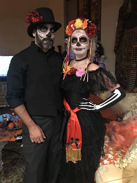 Dios De Los Muertos Day Of The Dead Couple Costume Ideas Halloween