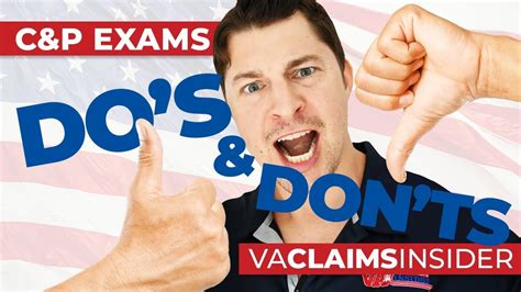 the do s and don ts of va disability candp exams