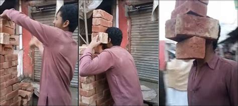 Watch This Pakistani Man Lifts Bricks With His Teeth Ary News