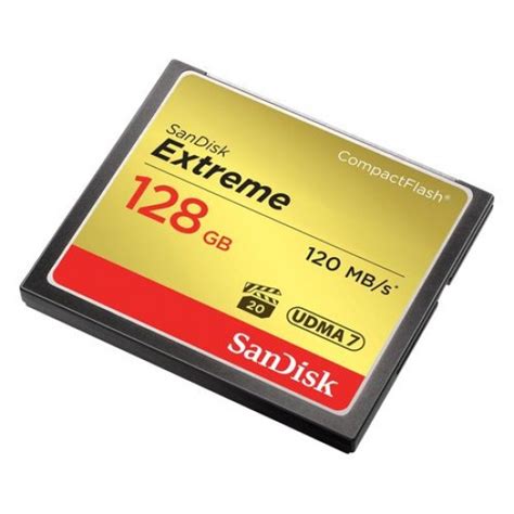 Sandisk 128gb Extreme Compact Flash 120mbs Memory Card