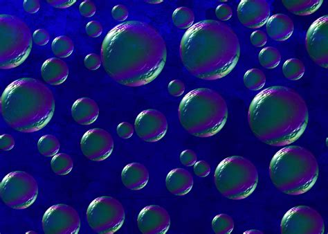 Blue And Green Balls Floating On Blue Background Wallpaper Cave