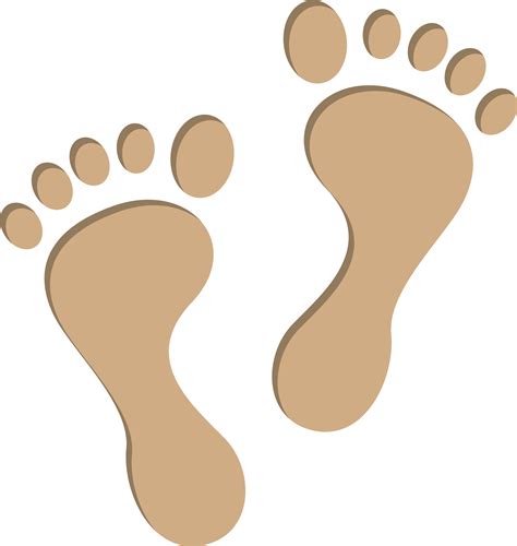 Footprints Clipart Baby Foot Print Png Download Full Size Clipart