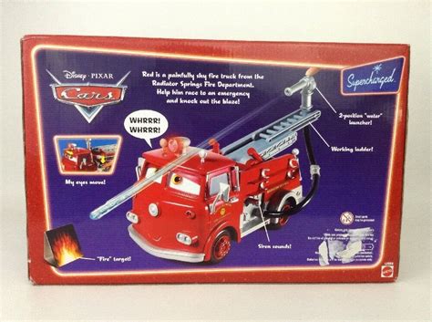 Red Fire Truck Disney Cars Lights Sounds Supercharged 12 Fire Truck