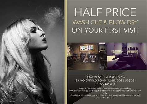 Hair Salon Flyer Offering Discounts Salon Promotions Beauty Salon Posters