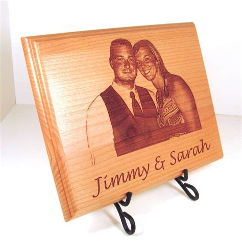 Photo Custom Laser Engraved Wood Plaque Sign Choose Your Etsy