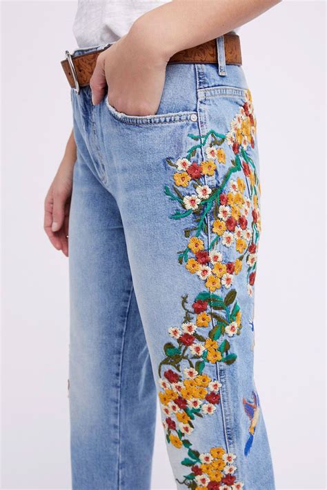 Details With Beautiful And Colorful Embroidery Down The Sides These