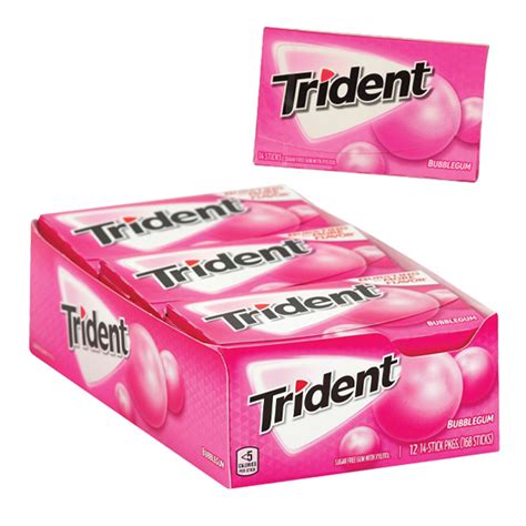 Trident Gum Bubblegum 12ct Display Box