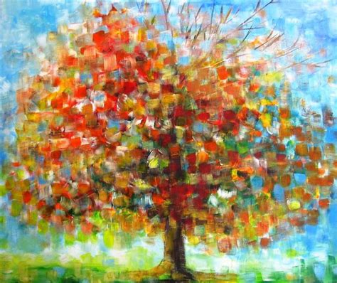 Lonely Tree By Ina Shtukar Acrylic Painting Tree Art Art Tree