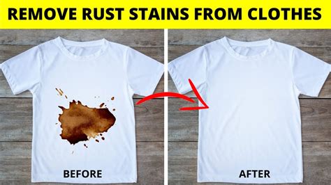 Simple Way To Remove Rust Stains From Clothes With Vinegar Youtube